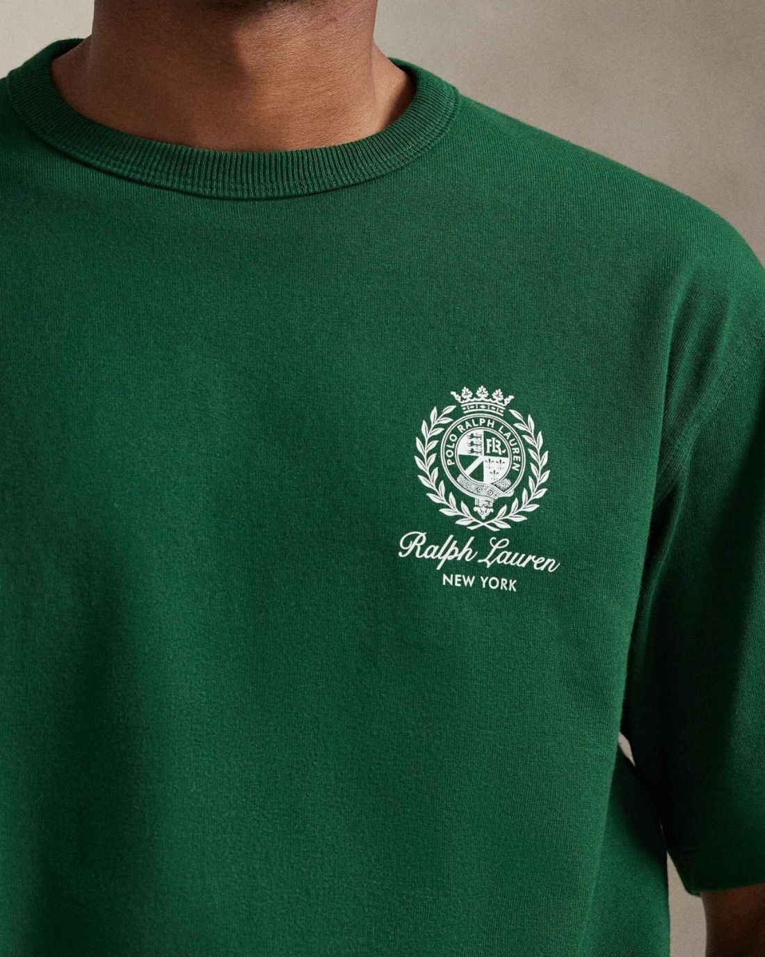 Camiseta Knit-T-Shirt Ralph Lauren Para Hombre De Color Verde