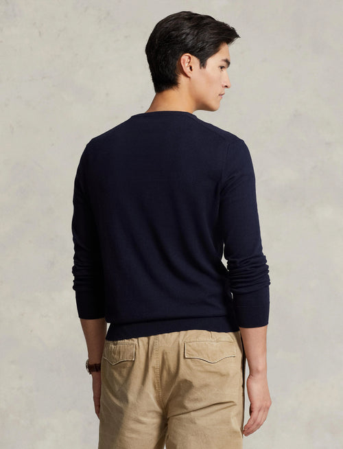 Sueter Ls Sf Cn Pp-Long Sleeve-Sweater Ralph Lauren Para Hombre De Color Azul