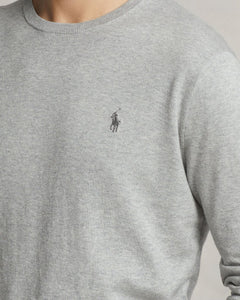 Sueter Ls Sf Cn Pp-Long Sleeve-Sweater Ralph Lauren Para Hombre De Color Gris