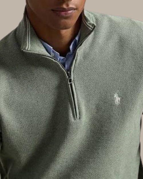 Sueter Ls Hz-Long Sleeve-Pullover Ralph Lauren Para Hombre De Color Verde