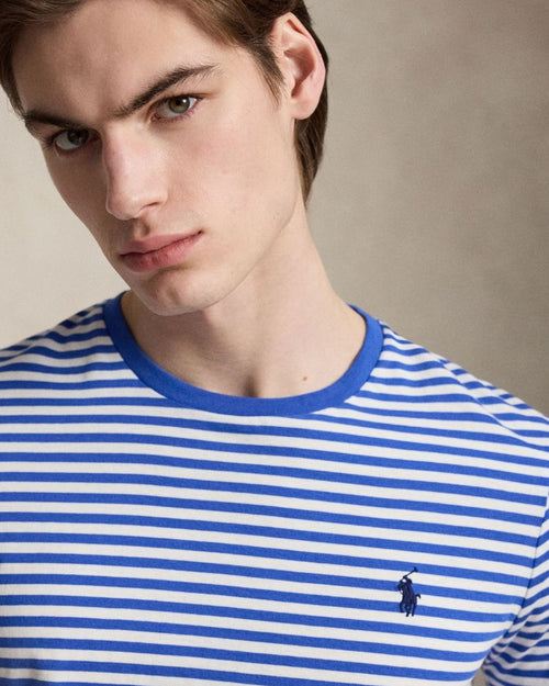CAMISETA RALPH LAUREN PARA CABALLERO MANGA CORTA AZUL REF 710956828505