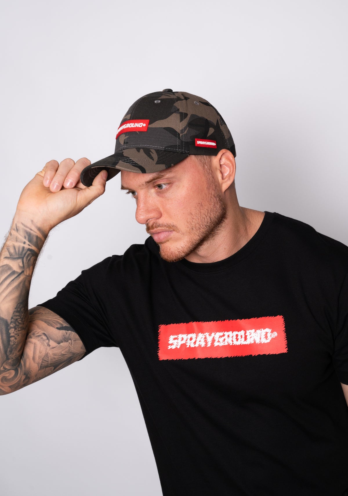 GORRA CON LOGO DE GOMA EN FRENTE PARA CABALLERO
