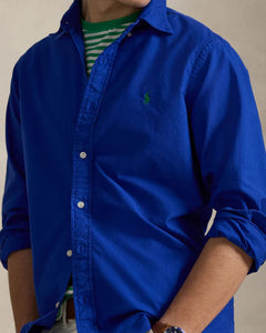 Camisa Manga Larga Cubdppcs-Long Sleeve-Sport Shirt Ralph Lauren Para Hombre De Color Azul