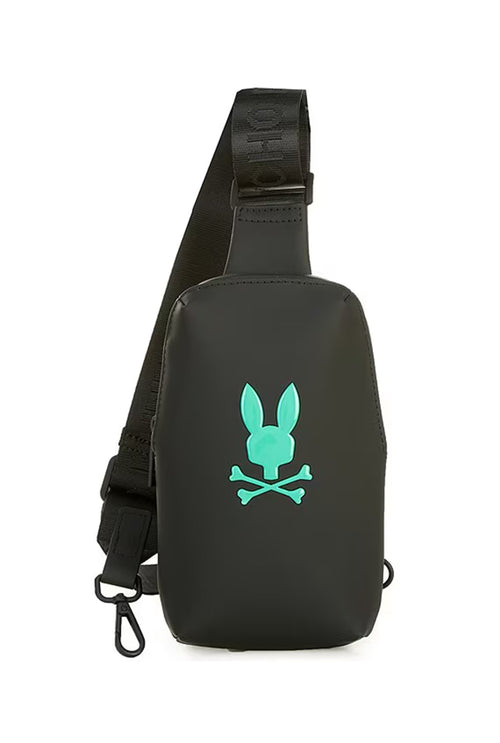 PSYCHO BUNNY BOLSO CRUZADO CON ACABADO DE GOMA PSYCHO BUNNY