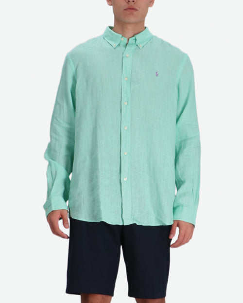 Camisa de Lino Manga Larga Ralph Lauren