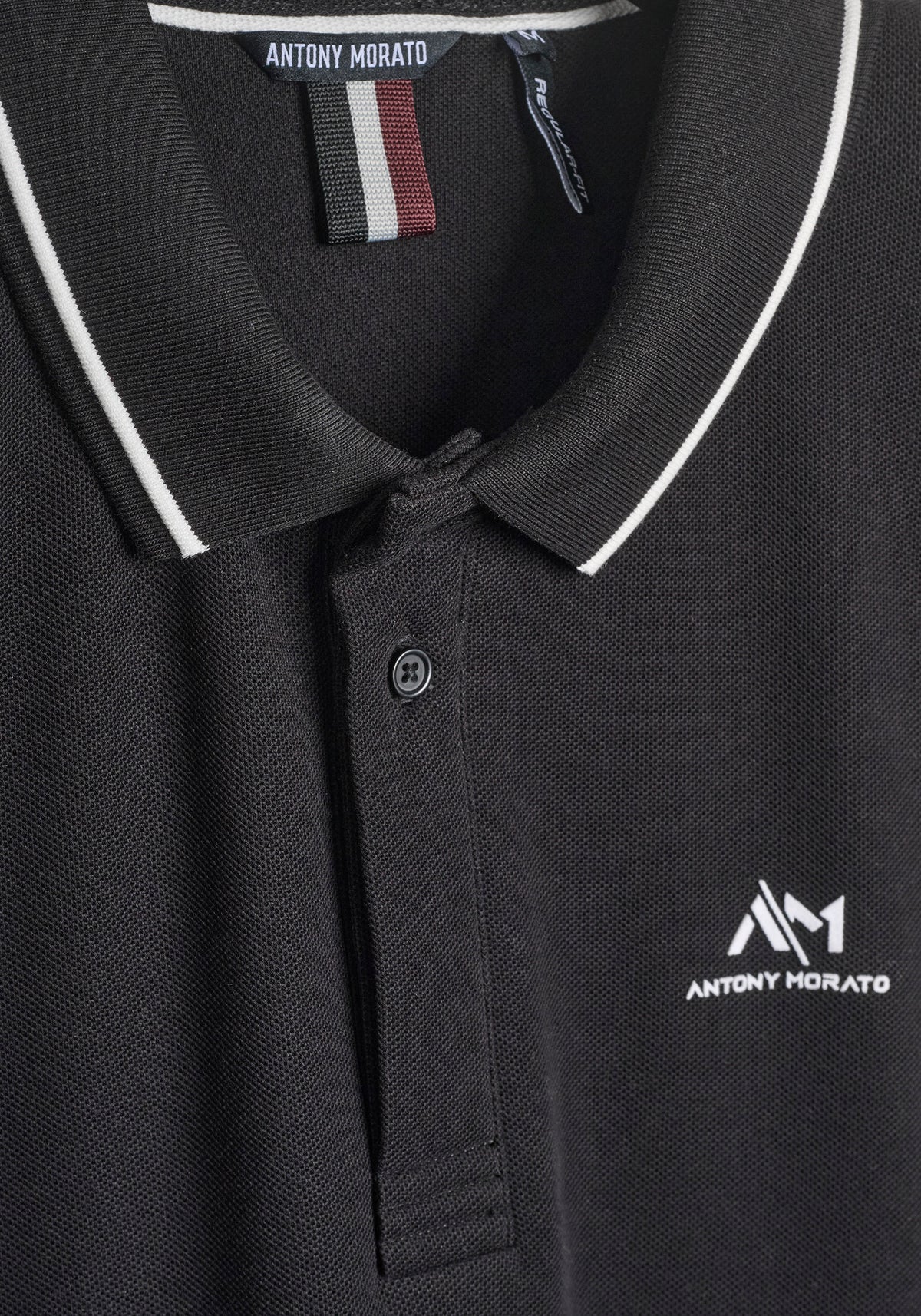 ANTONY MORATO CAMISETA TIPO POLO HOMBRE NEGRO