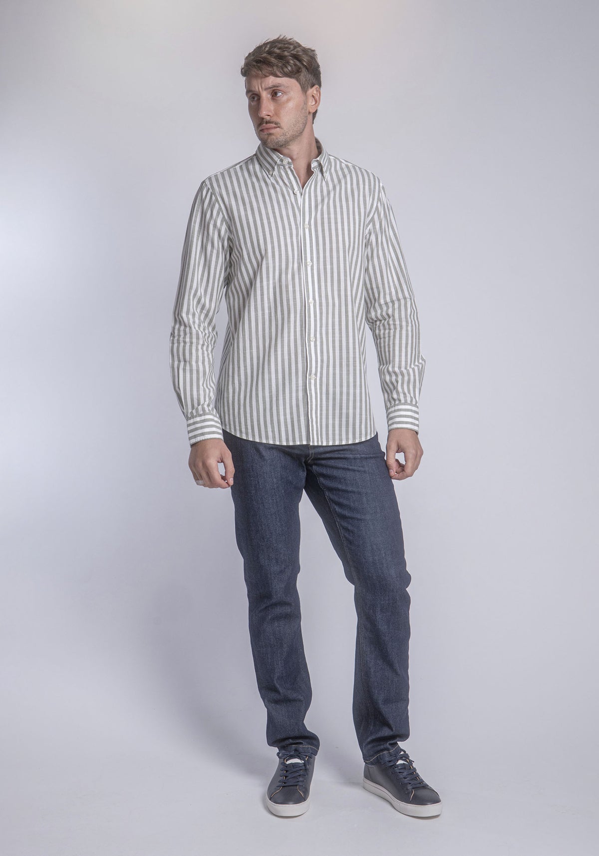 CARVEN CAMISA M/L HOMBRE VERDE CVK04143AYGE