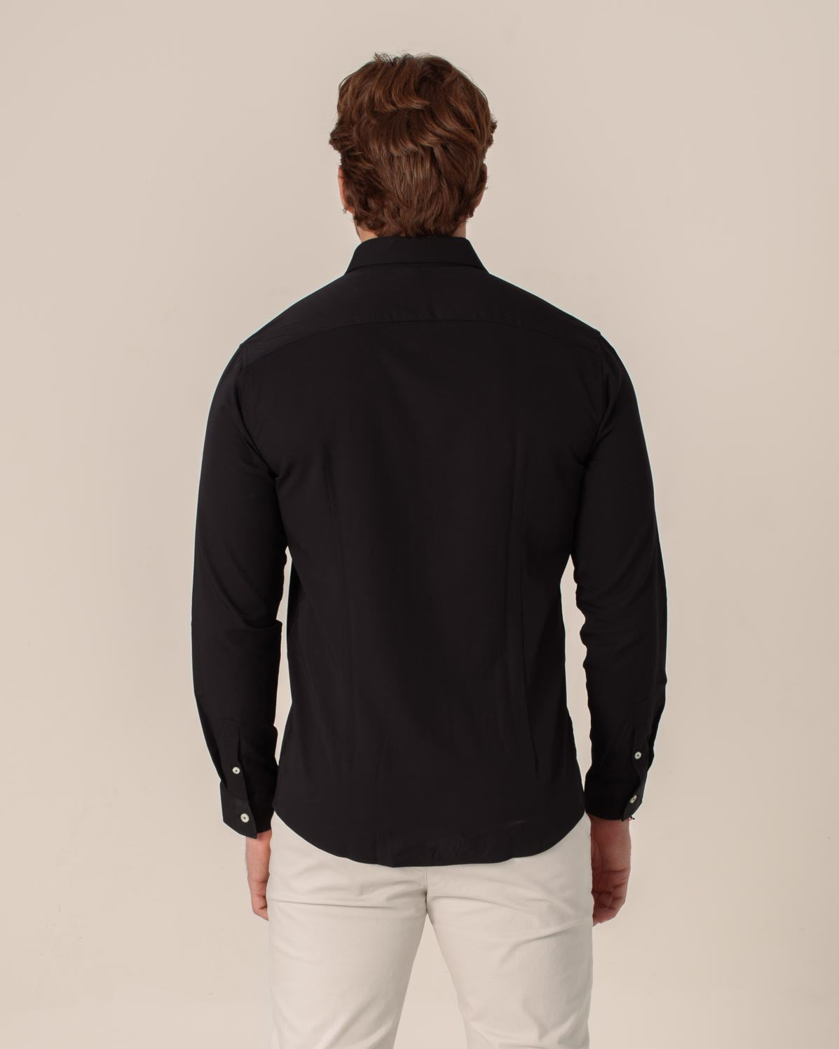 CARVEN CAMISA M/L HOMBRE NEGRO CVJ01128FBL