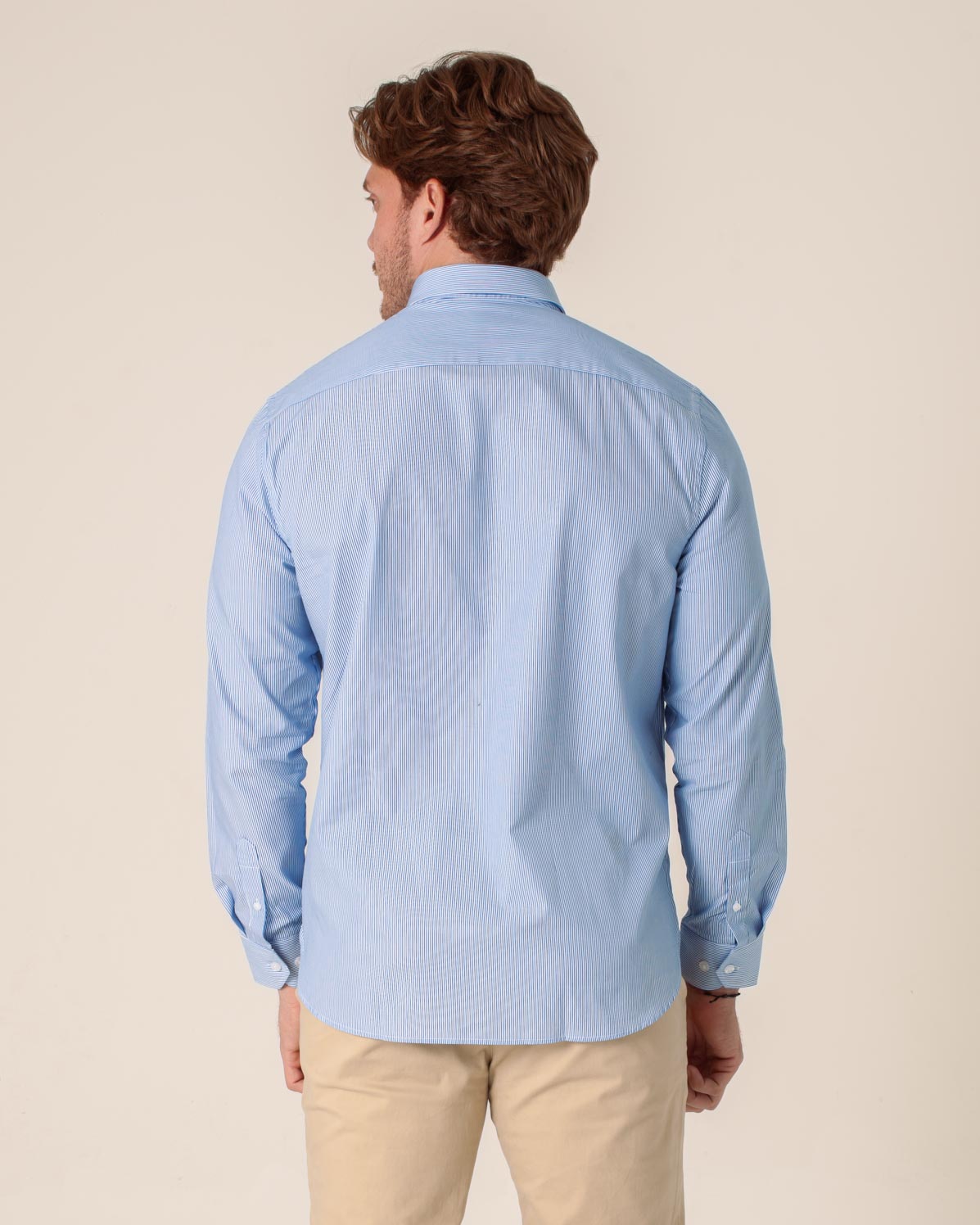 CARVEN CAMISA M/L HOMBRE AZUL CVJ04188BU