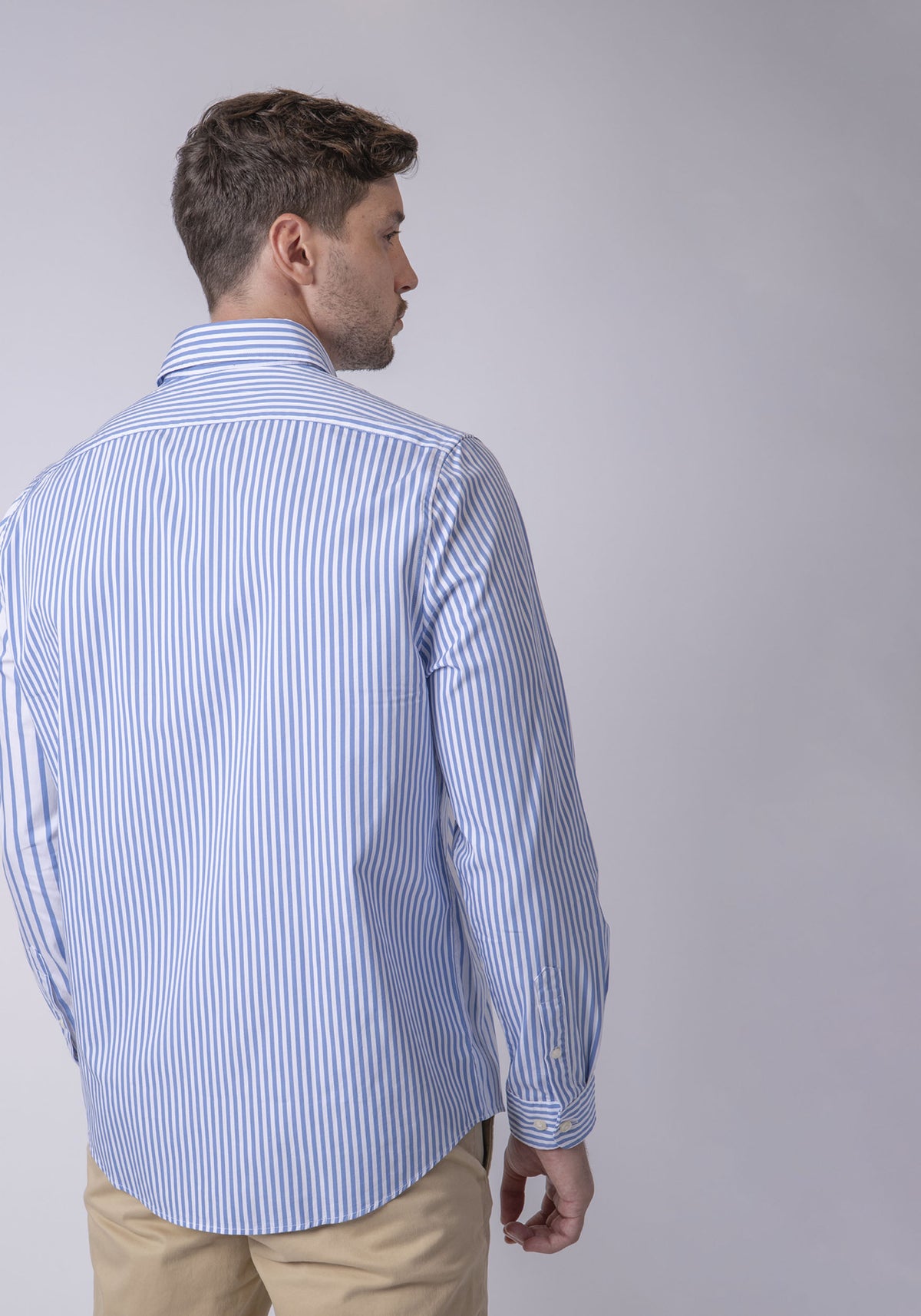 CARVEN CAMISA M/L HOMBRE AZUL CVK04116BU