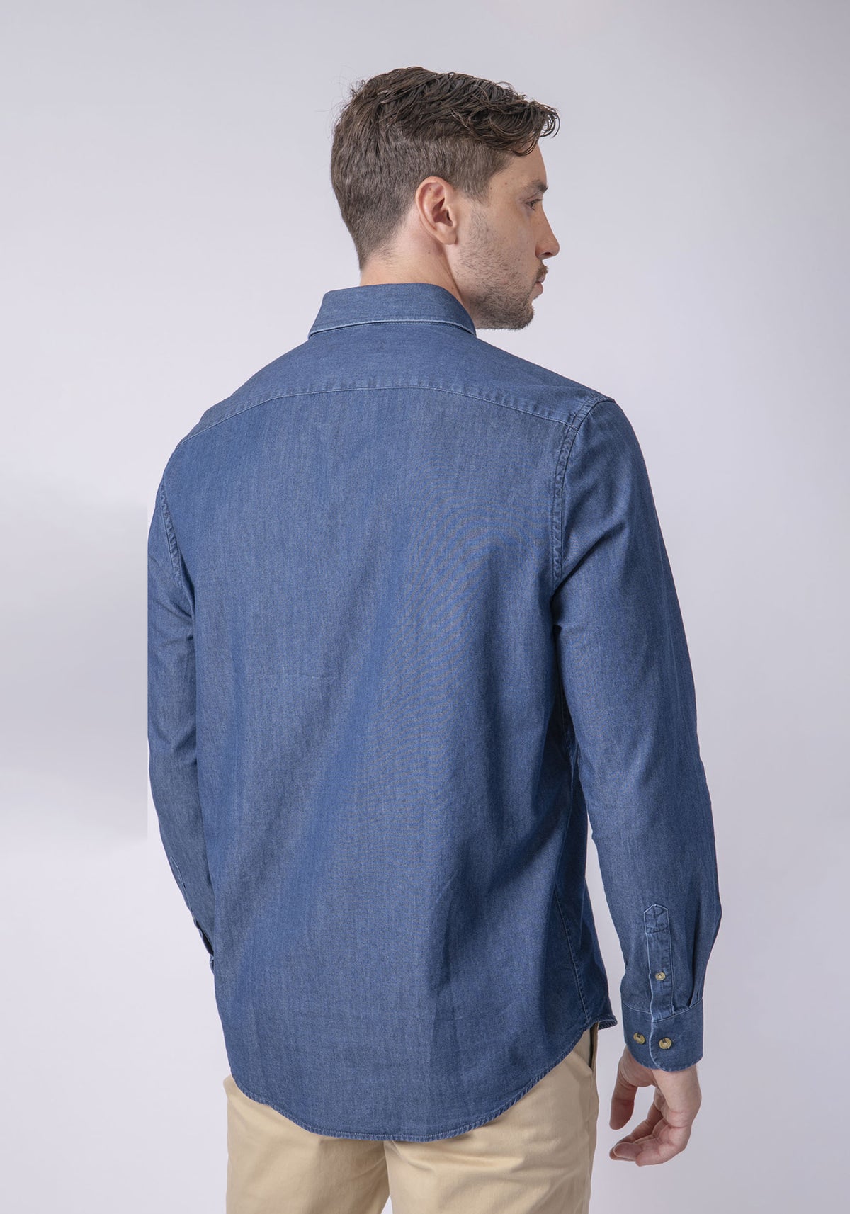 CARVEN CAMISA M/L HOMBRE AZUL CVK04160IN