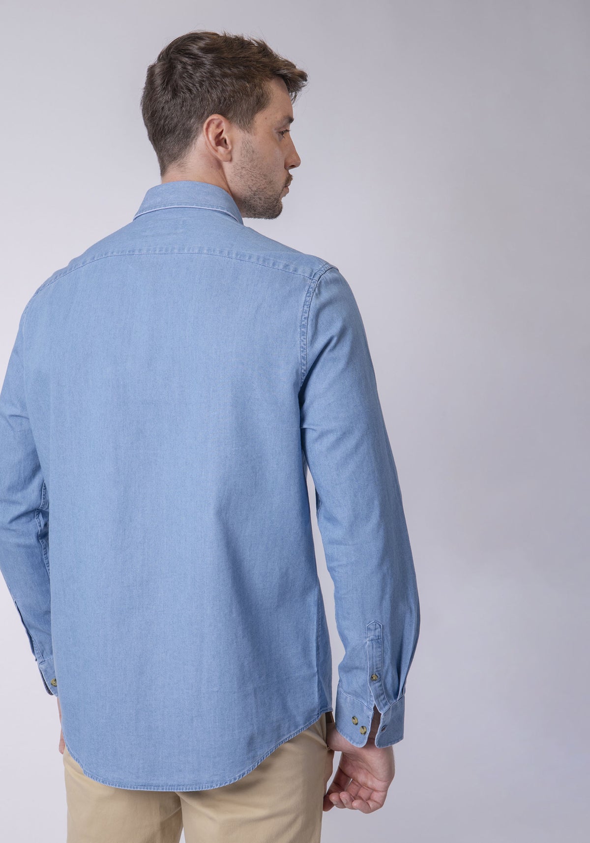 CARVEN CAMISA M/L HOMBRE AZUL CVK04160LTIN