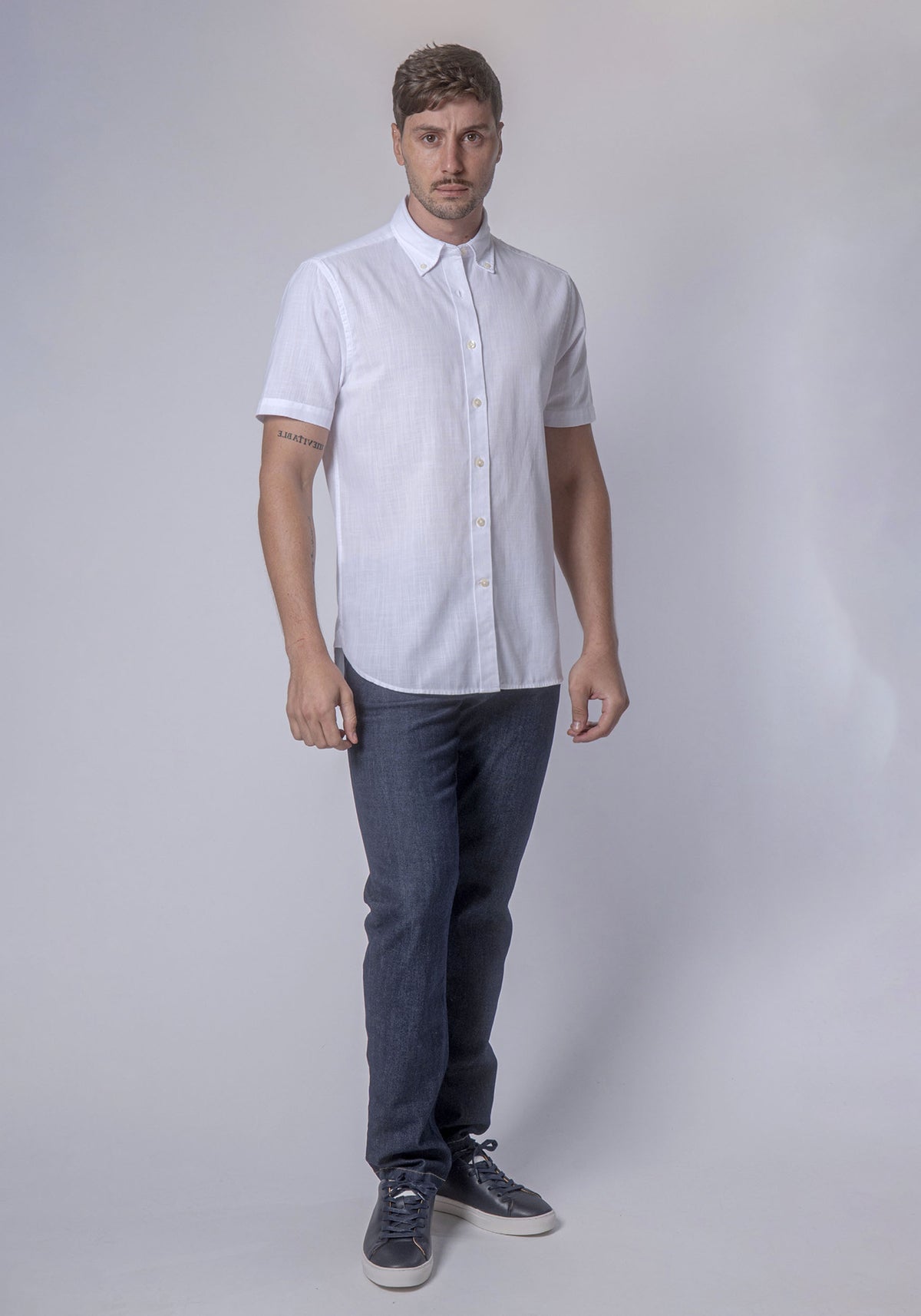 CARVEN CAMISA M/C HOMBRE WHITE CVK02199WH