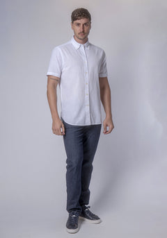 CARVEN CAMISA M/C HOMBRE WHITE CVK02199WH
