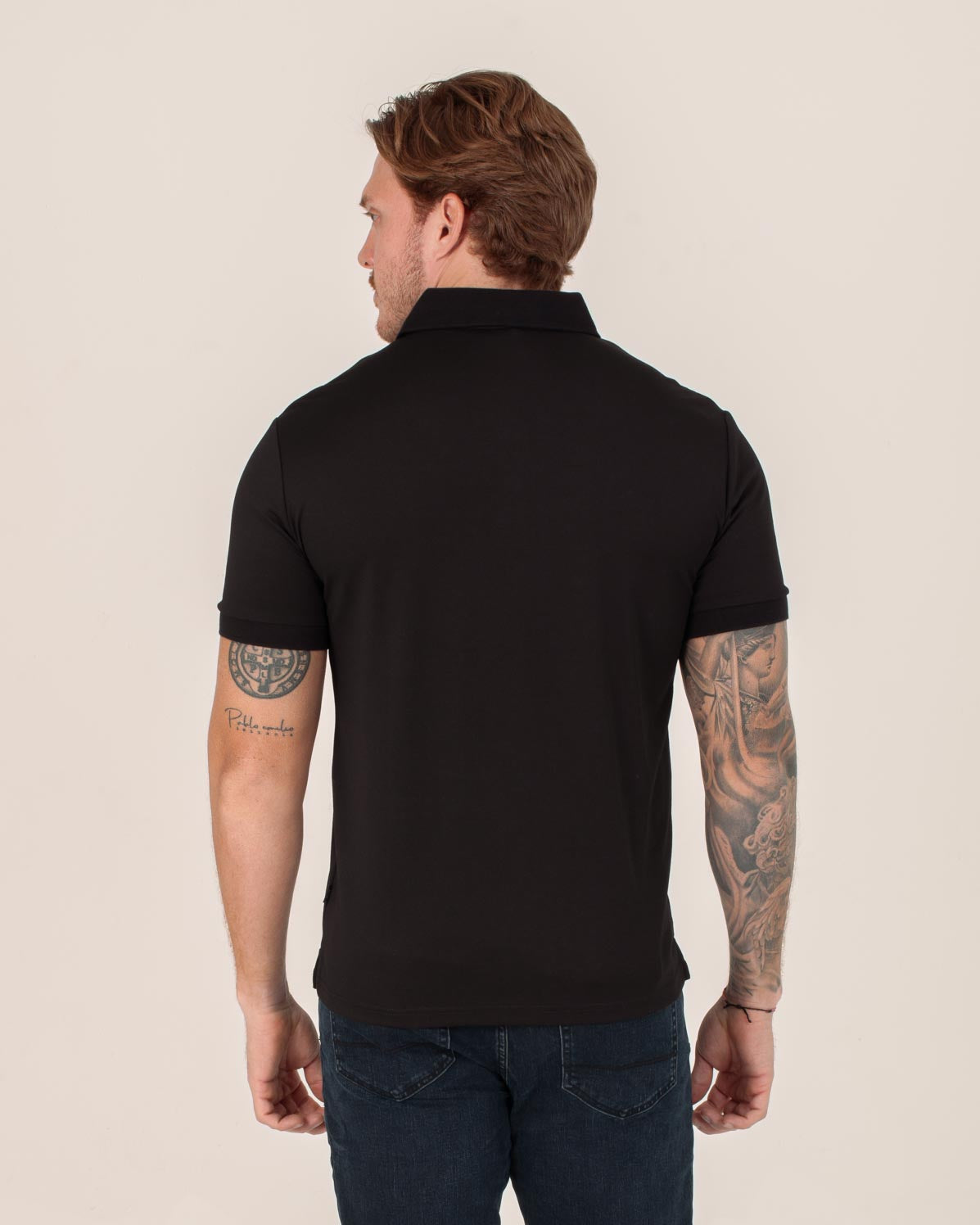 CARVEN POLO HOMBRE NEGRO CVY31501BL