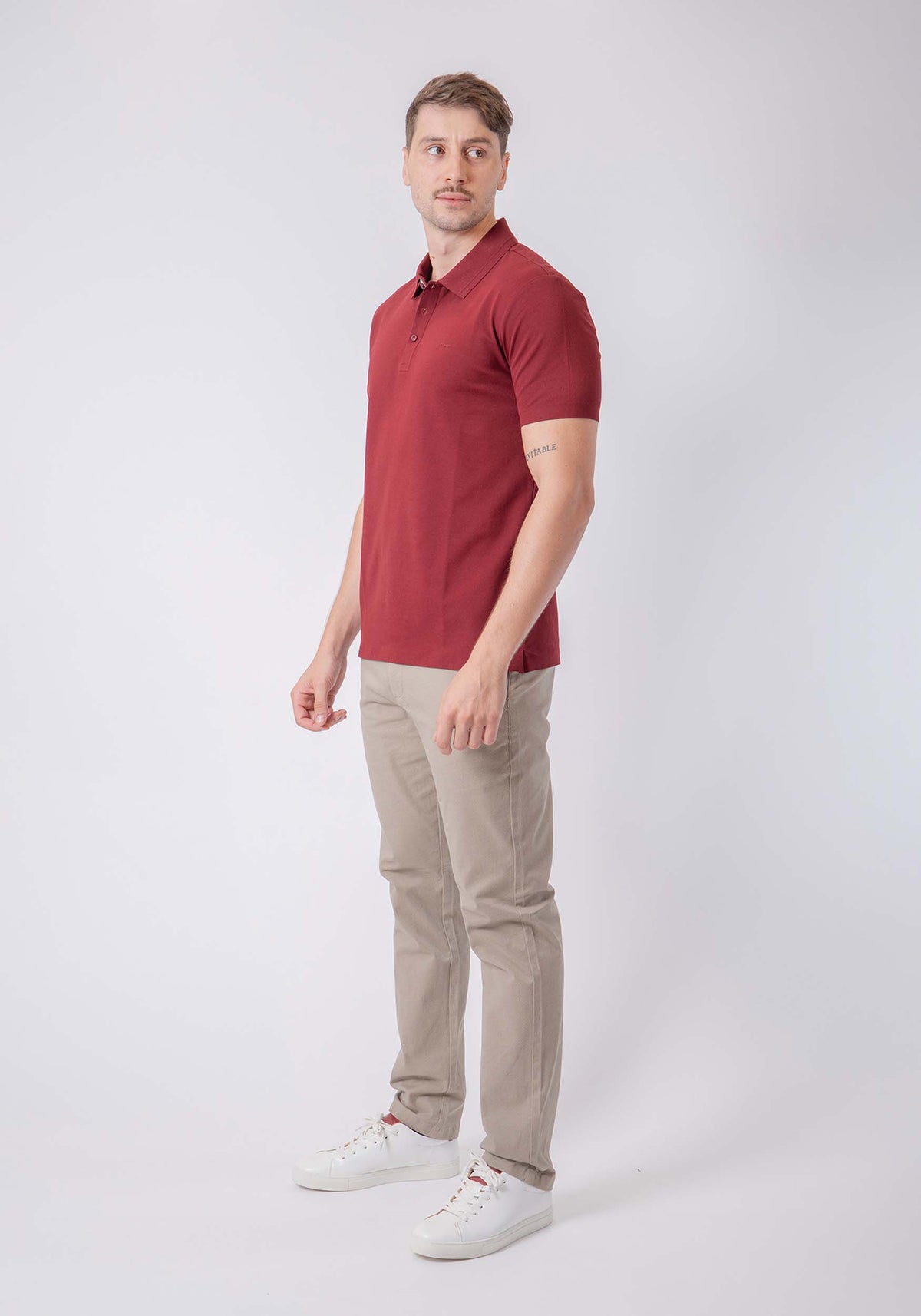 CARVEN POLO HOMBRE ROJO CVY13525DKBUR