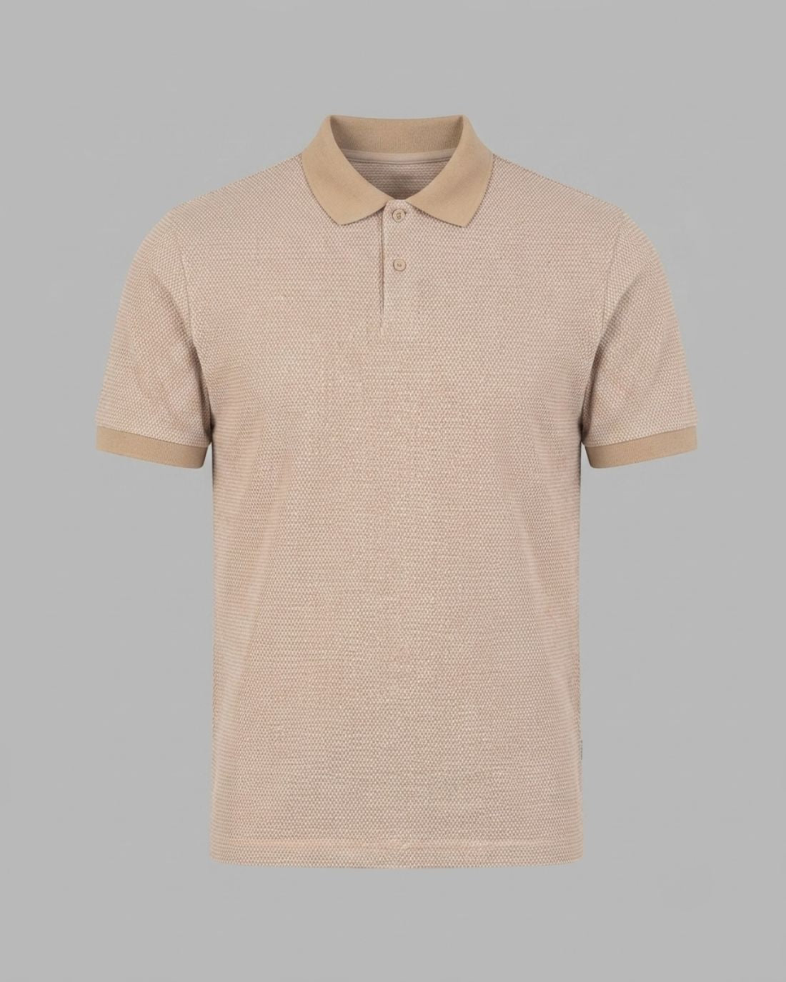 Polo P/H M/C Carven Para Hombre Color Beige Cv-Z13-163-Sd