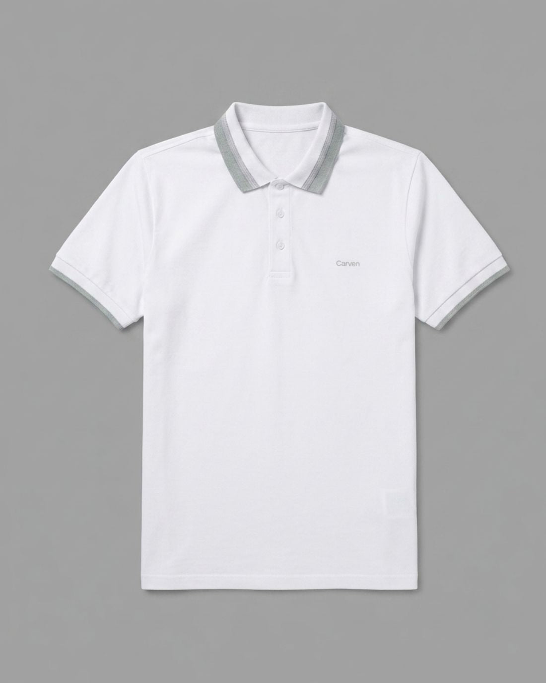 Polo P/H M/C Carven Para Hombre Color Blanco Cv-Z31-102-Owh