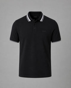 Polo P/H M/C Carven Para Hombre Color Negro Cv-Z31-102-Bl