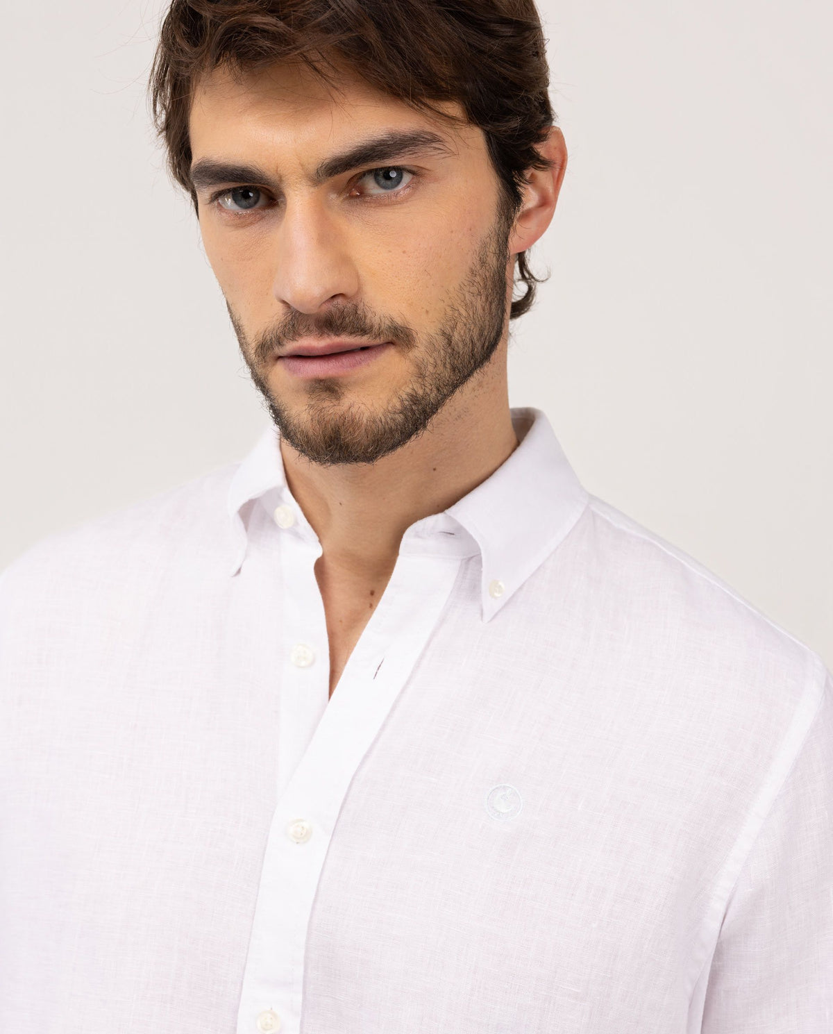 Camisa Lino EL GANSO HOMBRE BLANCO