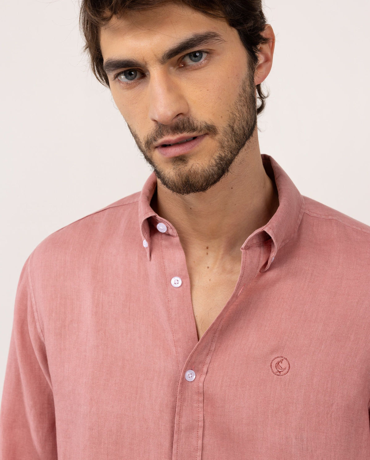 Camisa Lino EL GANSO HOMBRE ROJO