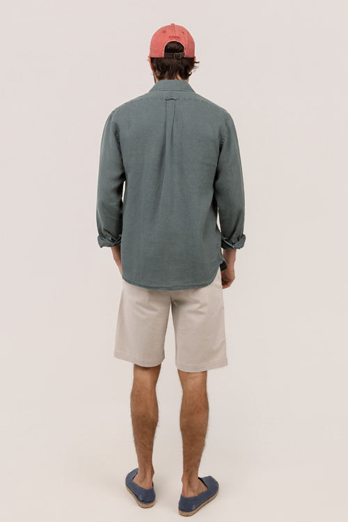 Camisa Lino EL GANSO HOMBRE VERDE