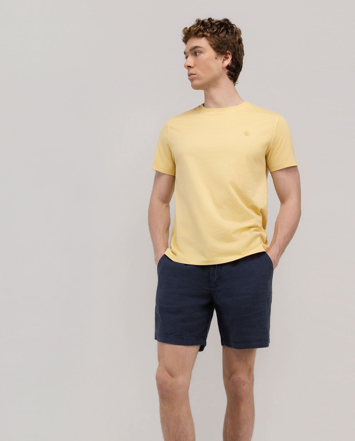 Camiseta Garment Dyed EL GANSO HOMBRE AMARILLO