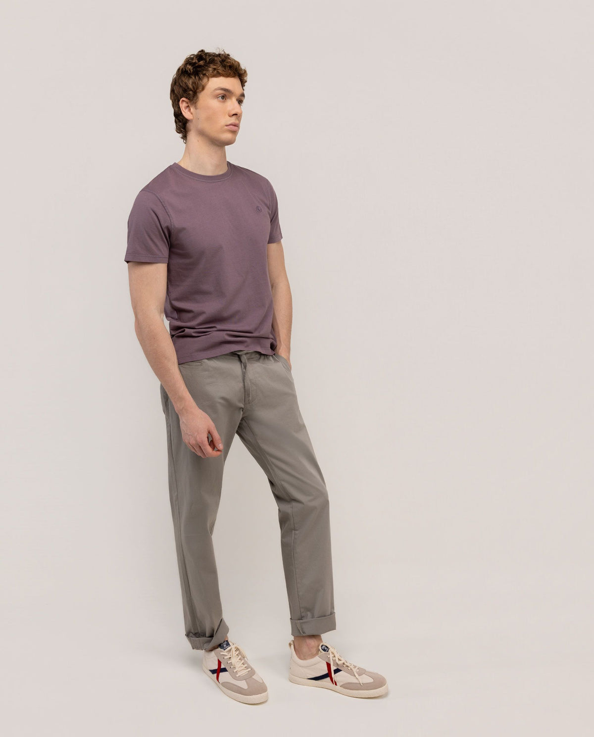 Camiseta Garment Dyed EL GANSO HOMBRE MORADO