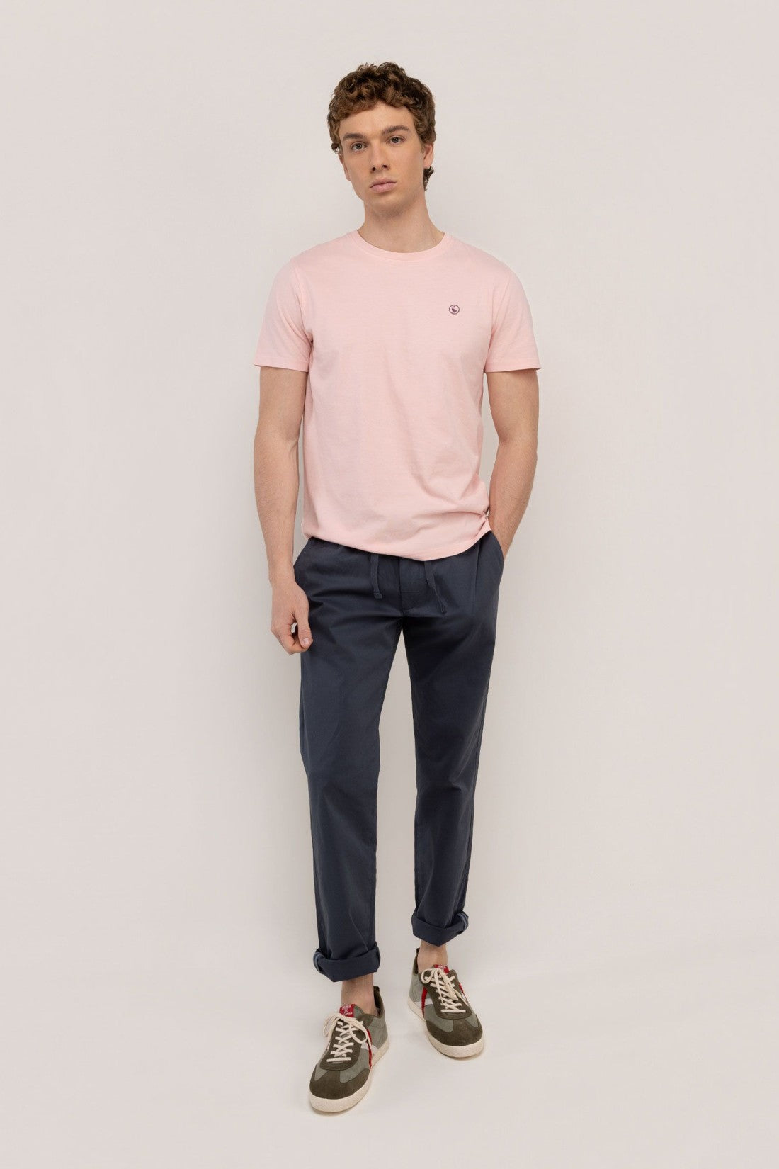 Camiseta Garment Dyed EL GANSO HOMBRE ROSADO