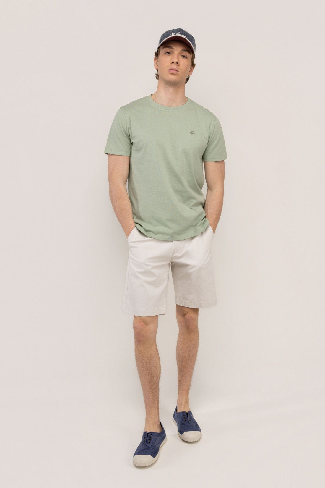 Camiseta Garment Dyed EL GANSO HOMBRE VERDE