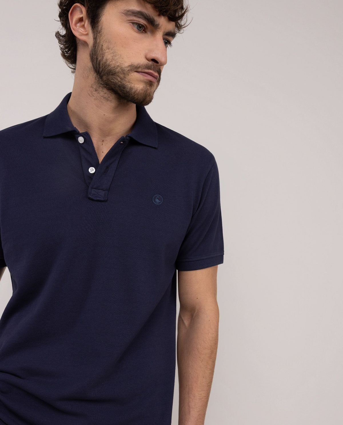 Polo Piqué Garment Dyed EL GANSO HOMBRE AZUL
