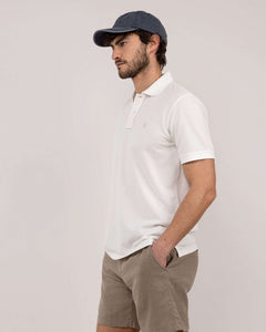 Polo Piqué Garment Dyed EL GANSO HOMBRE BLANCO