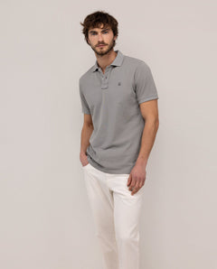 Polo Piqué Garment Dyed EL GANSO HOMBRE GRIS