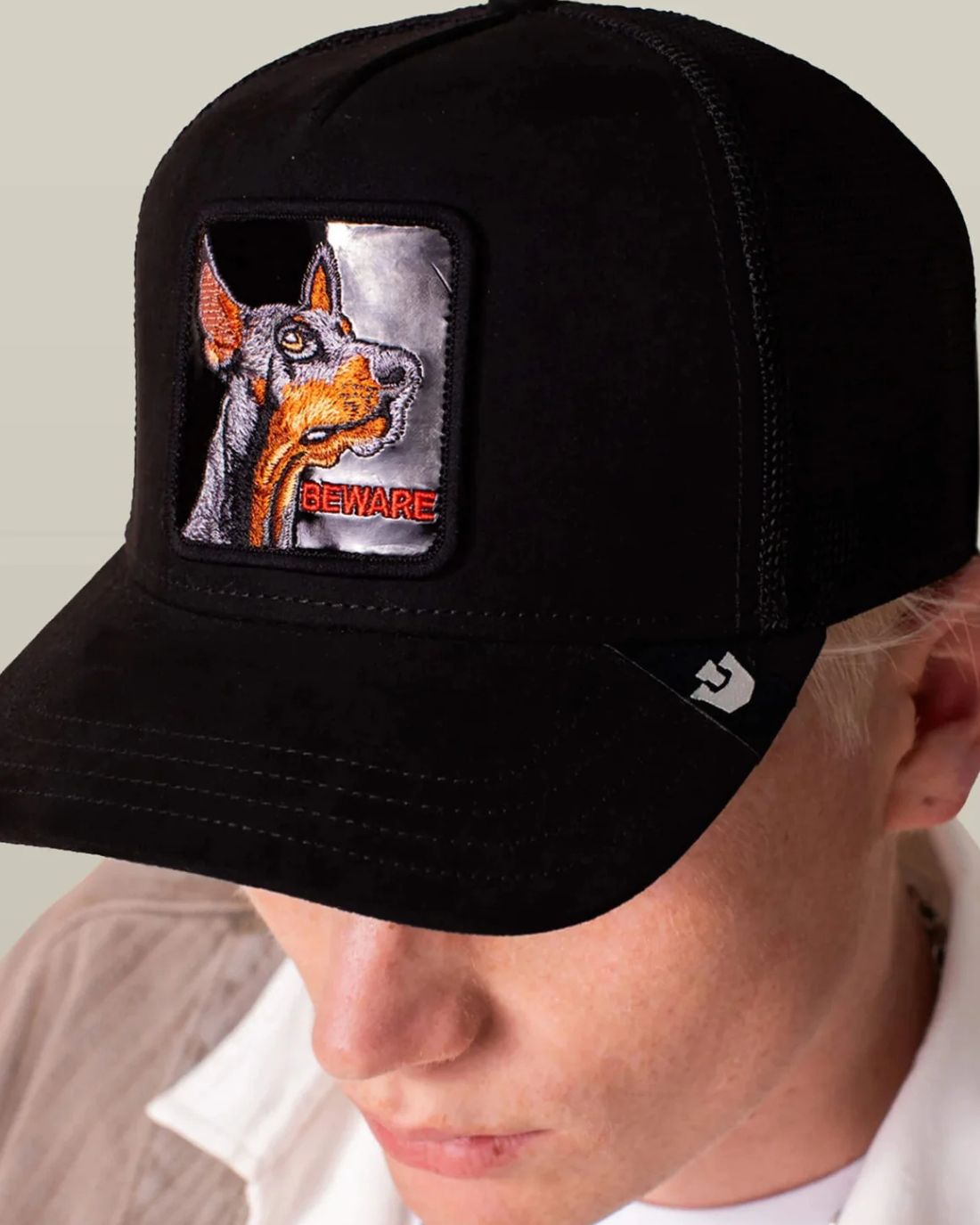 GORRA GORIN BROSS BLACK OUT DOBERMAN COLOR NEGRO