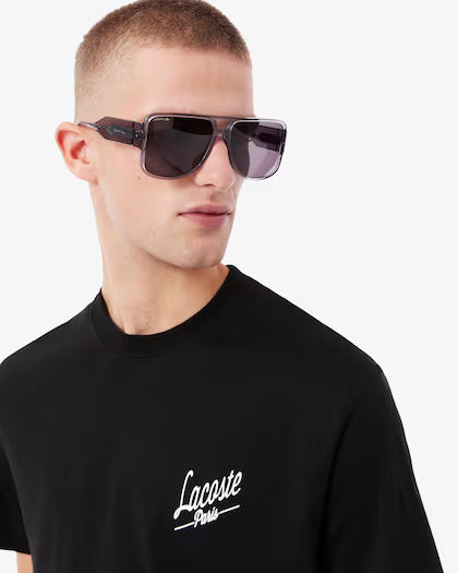 LACOSTE TH5948031 CAMISETA MULTI ESTAMPADA BLACK