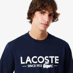 LACOSTE TH6541166 CAMISETA ESTAMPADA NAVY BLUE