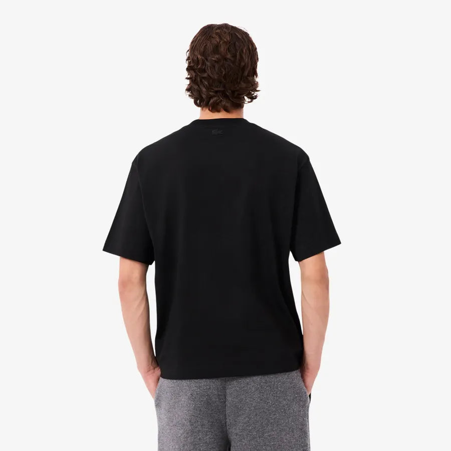 LACOSTE TH5912031 CAMISETA OVERSIZED ESTAMPADA BLACK