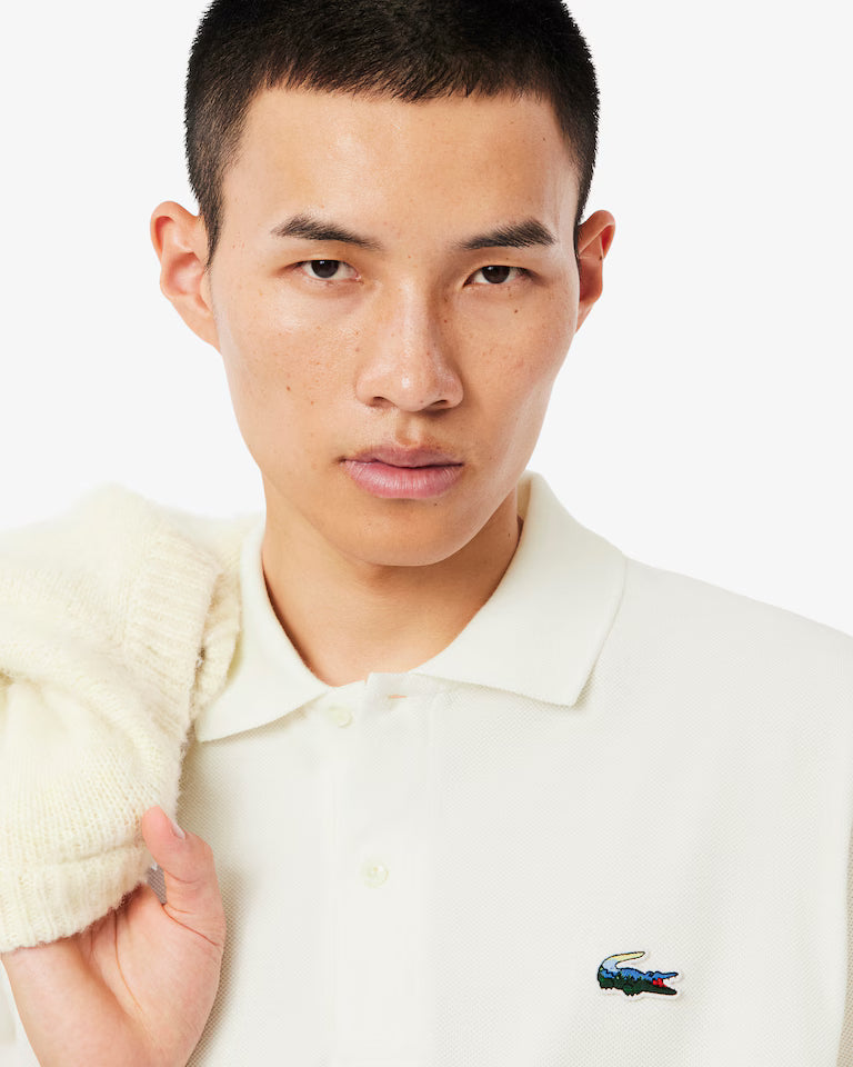 LACOSTE PH588170 POLO ESTAMPA COCODRILO LANDSCAPE CLASICO WHITE