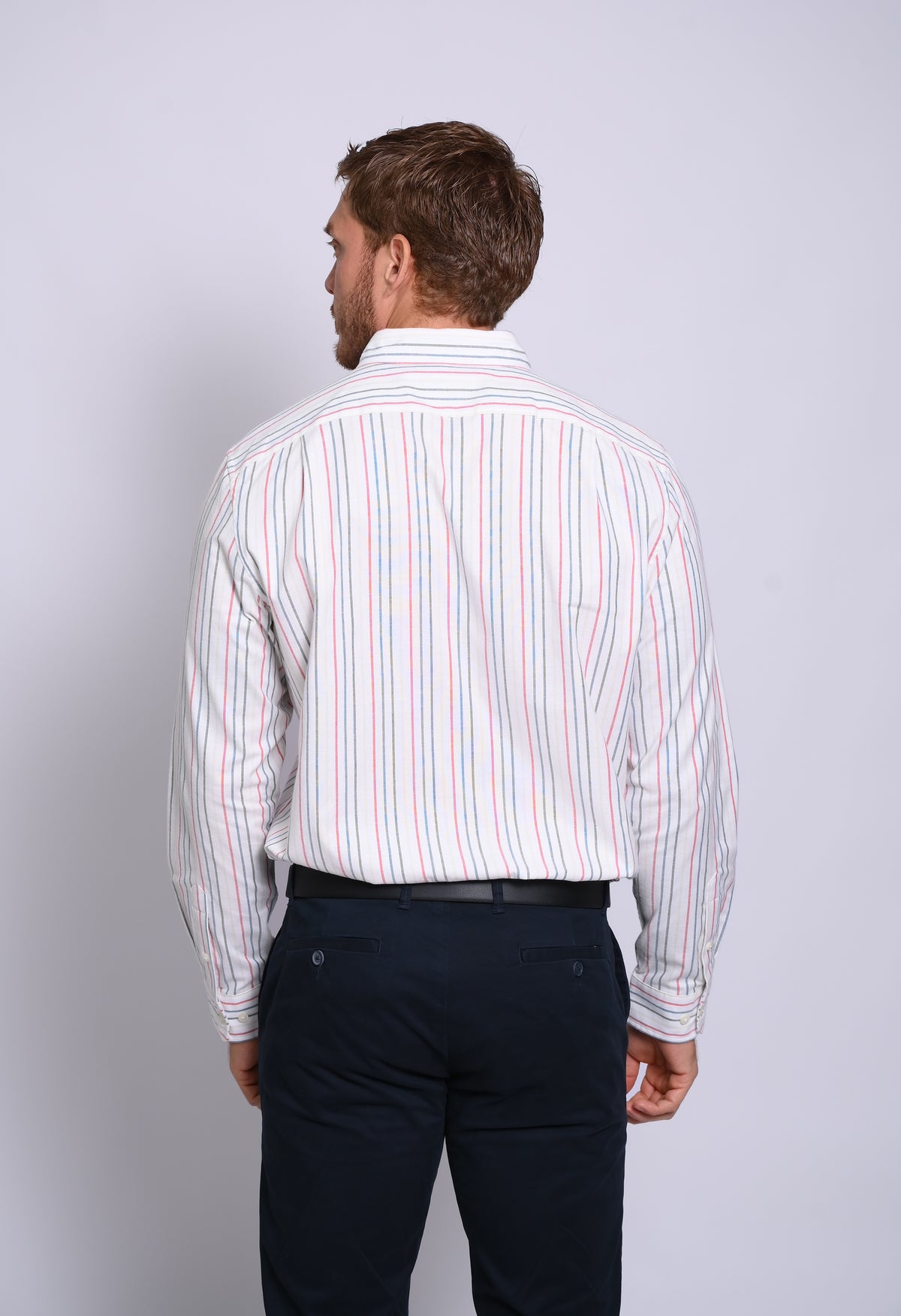NAUTICA CAMISA MANGA LARGA DE HOMBRE BLANCO
