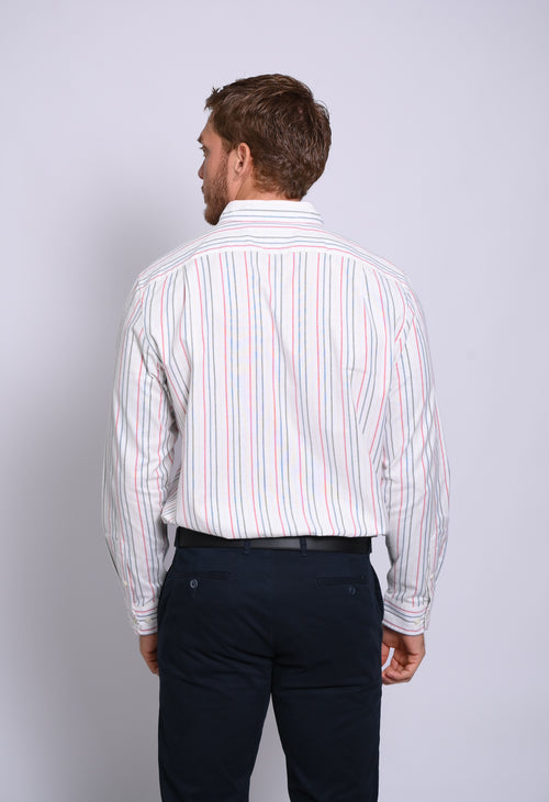 NAUTICA CAMISA MANGA LARGA DE HOMBRE BLANCO