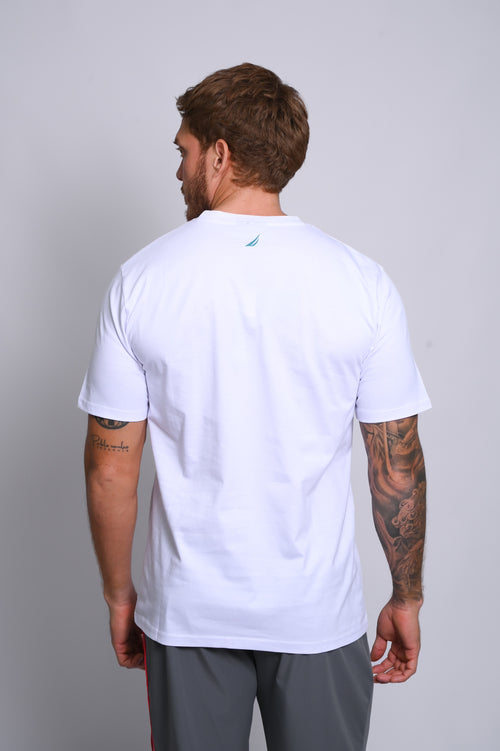 NAUTICA CAMISETAS DE HOMBRE BLANCO