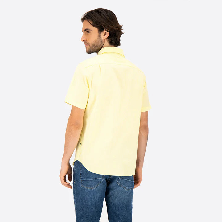 NAUTICA CAMISA M/C DE HOMBRE AMARILLO 0199WS-7BZ