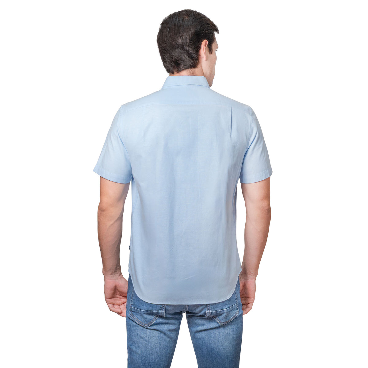 NAUTICA CAMISA M/C DE HOMBRE AZUL 01100W-40N