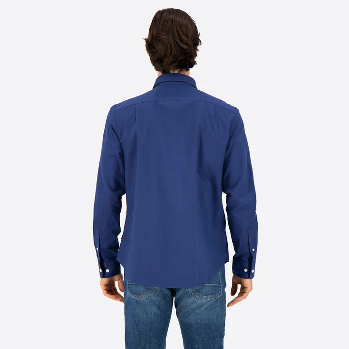 NAUTICA CAMISA M/L DE HOMBRE AZUL 01101W-4JN