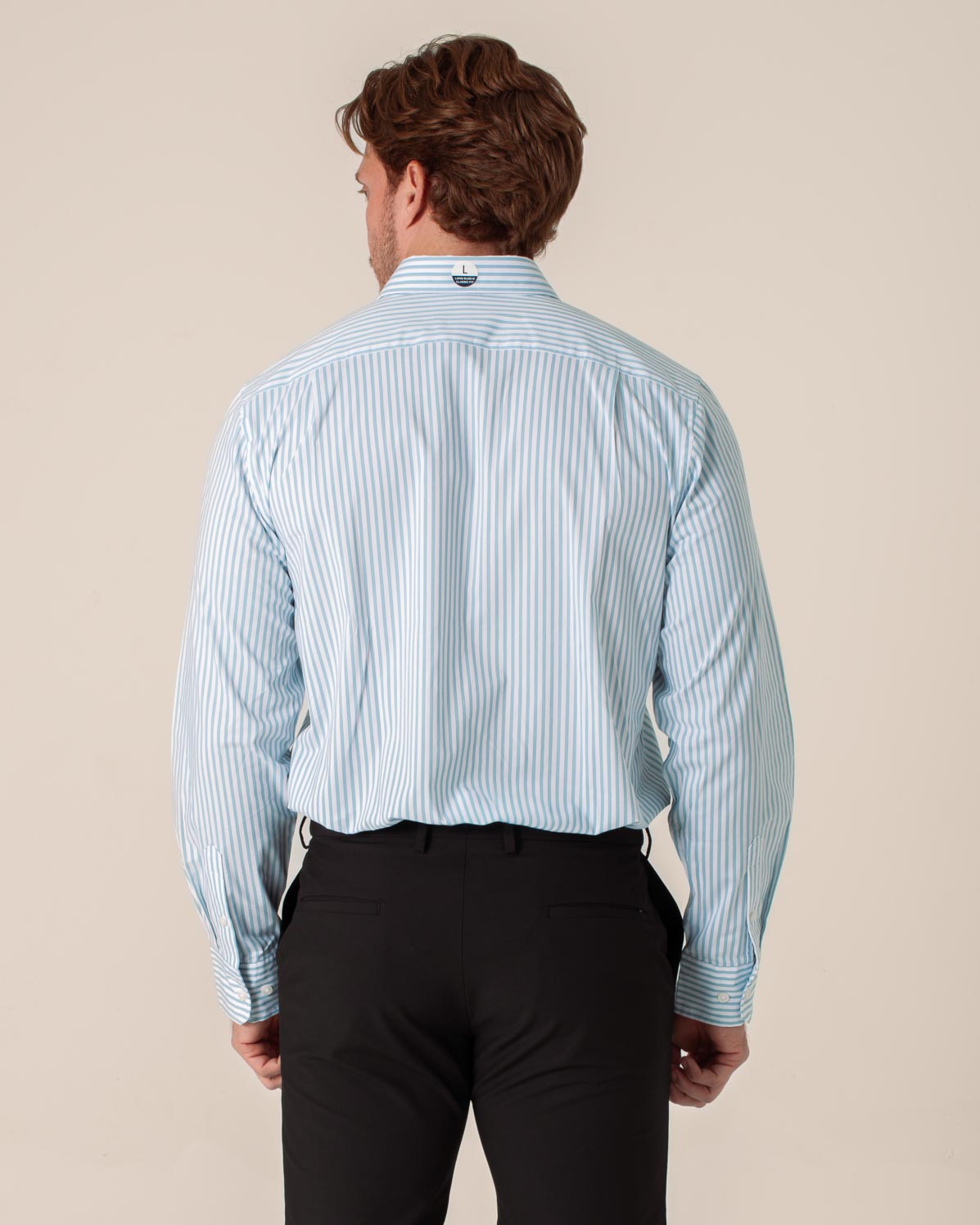 NAUTICA CAMISA M/L DE HOMBRE AZUL WR6540-4N5