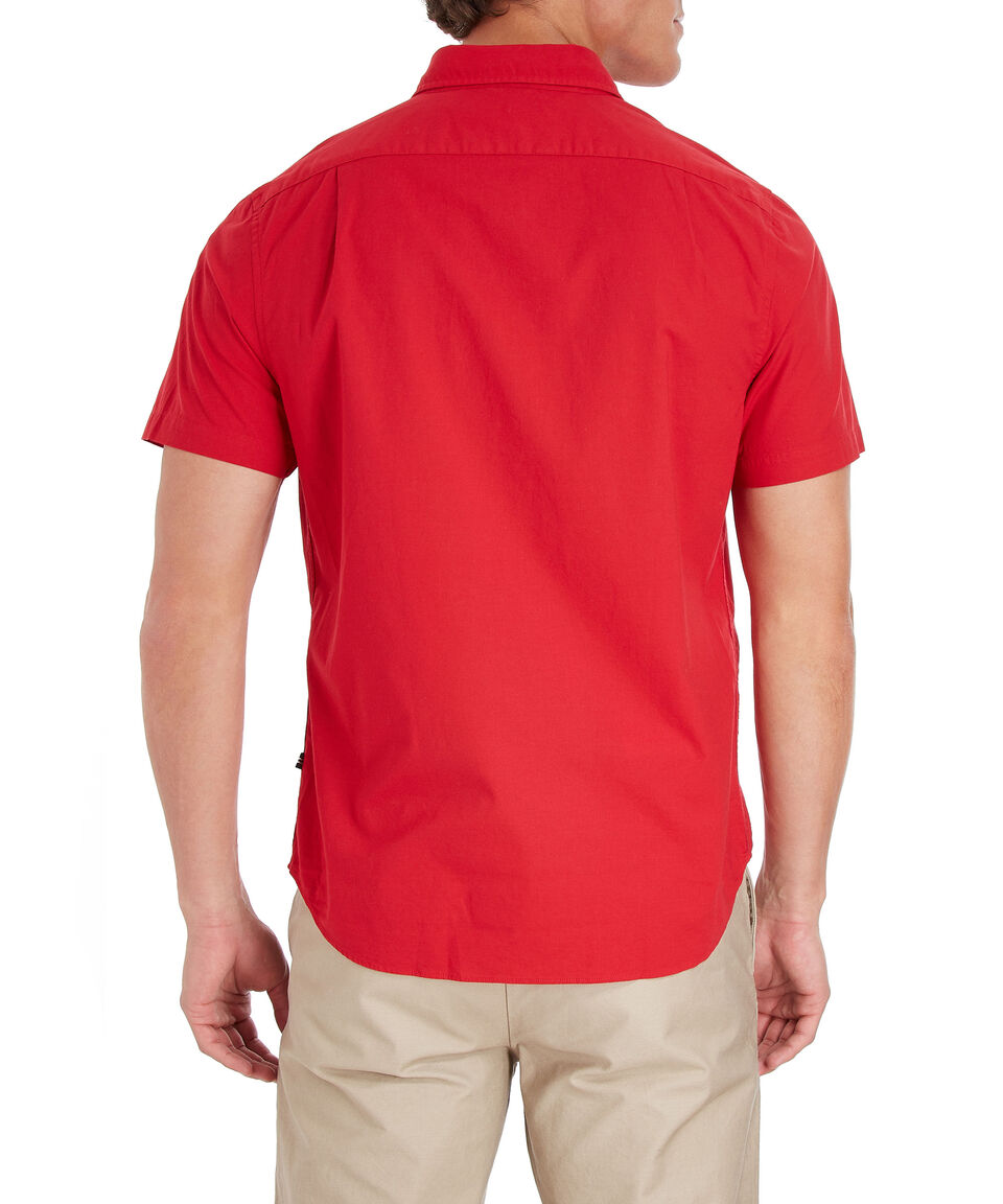 NAUTICA CAMISA M/C DE HOMBRE ROJO W74V02-6NR