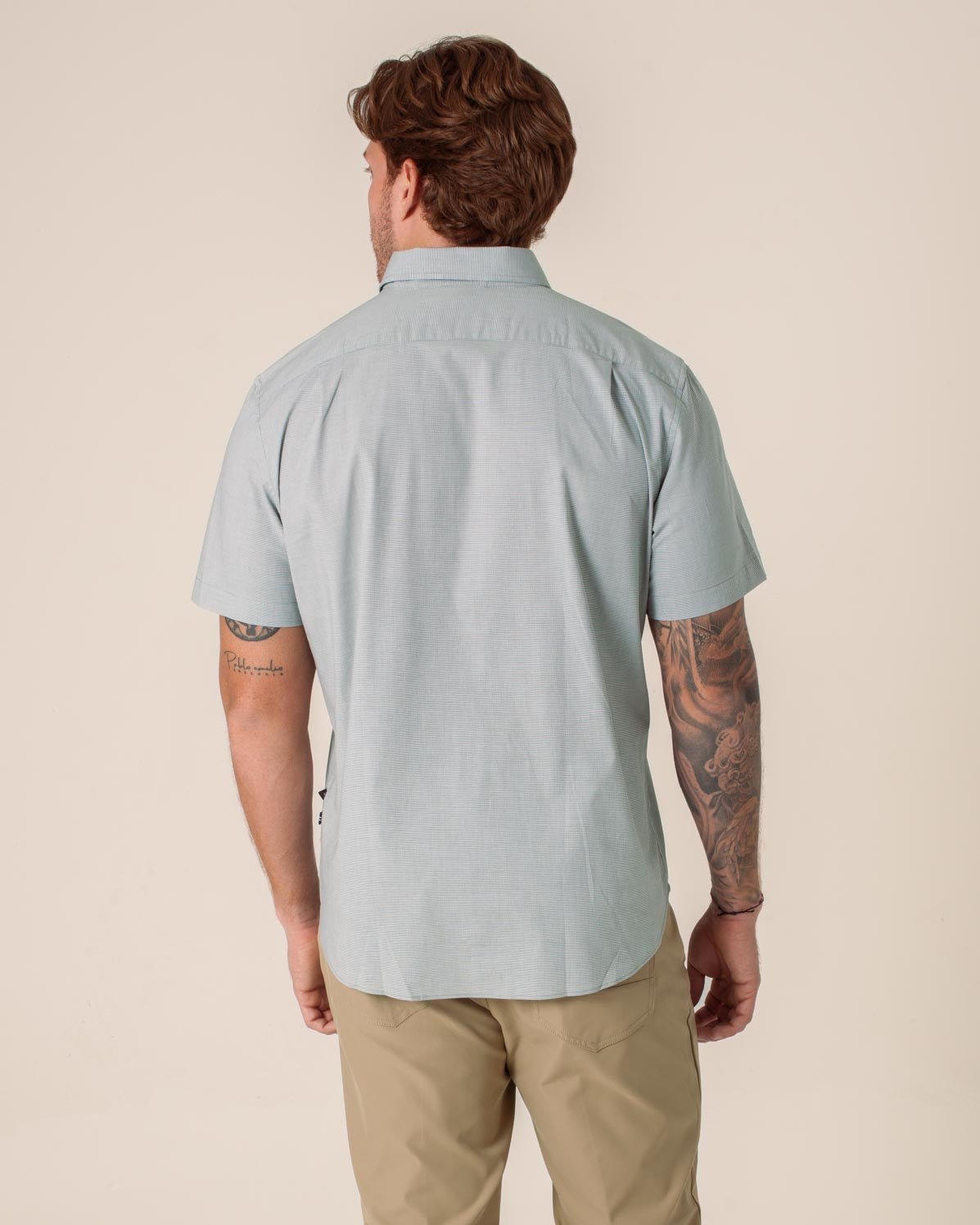 NAUTICA CAMISA M/C DE HOMBRE VERDE W01142-3SY