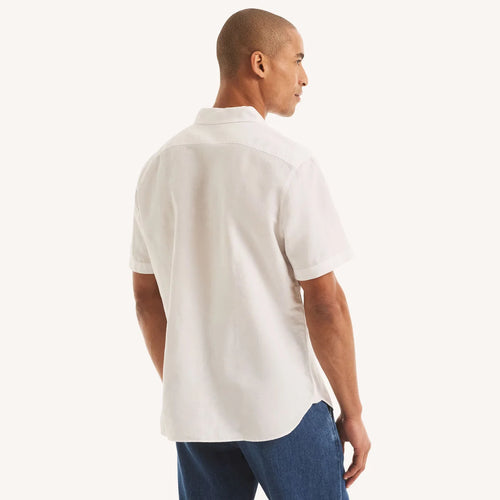 CAMISA NAUTICA PARA CABALLERO COLOR BLANCO