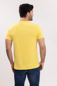 NAUTICA T-SHIRT M/C DE HOMBRE AMARILLO 27000V-72A