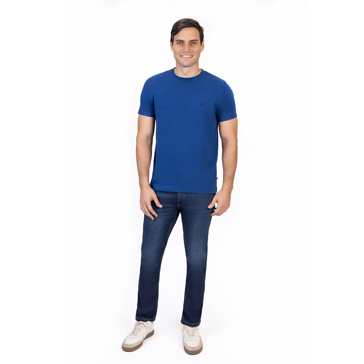 NAUTICA T-SHIRT M/C DE HOMBRE AZUL 27000V-4ES